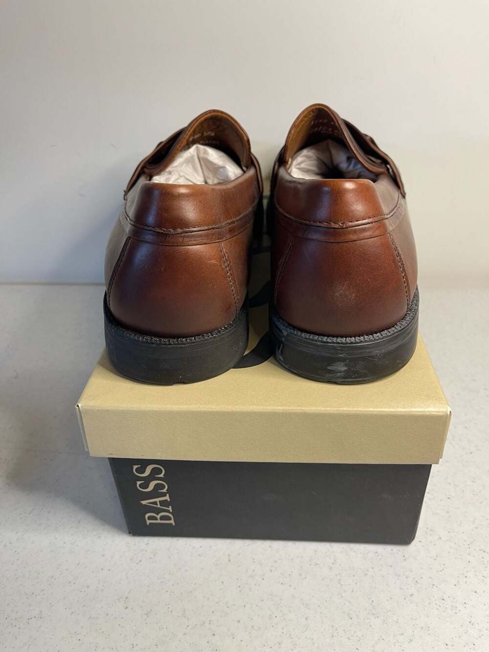 Bass Adams II Men's Leather Tassel Loafers Size 13 - Picture 3 of 6